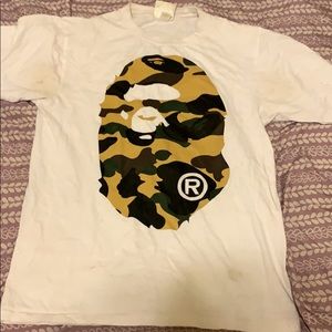 White Bape Tee